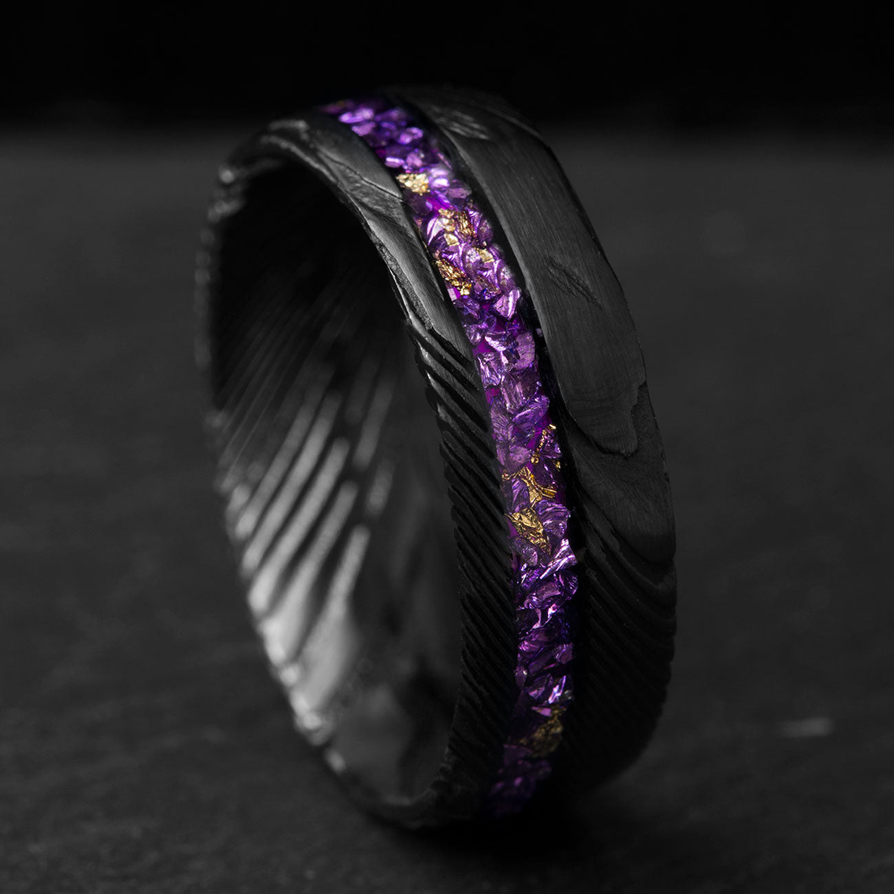 Purple hot sale ring band