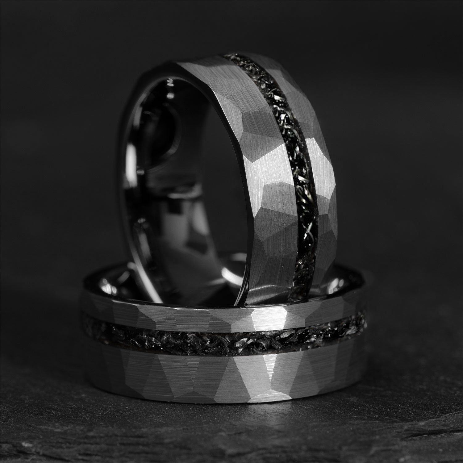 Meteorite & Diamond Ring - Metamorphosis Jewelry Design