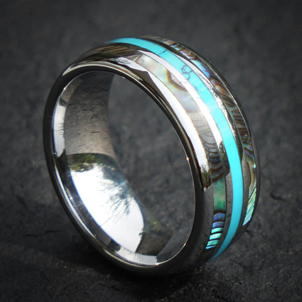 Abalone shell best sale wedding ring